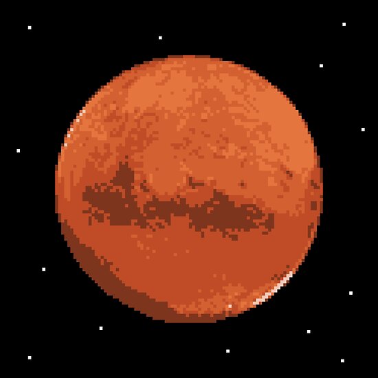 "Pixel Mars" Posters by tanyaofmars | Redbubble