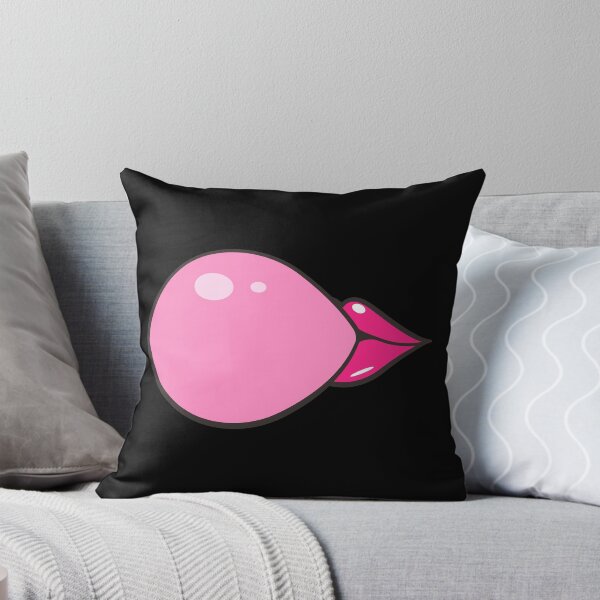 Item preview, Hot Sexy Pink Lips Blowing Gum Bubble  designed and sold by Gomolach.