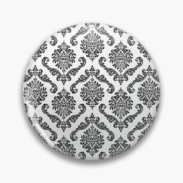 Item preview, Black Geometric Damask Pattern V2 designed and sold by PressedOak.