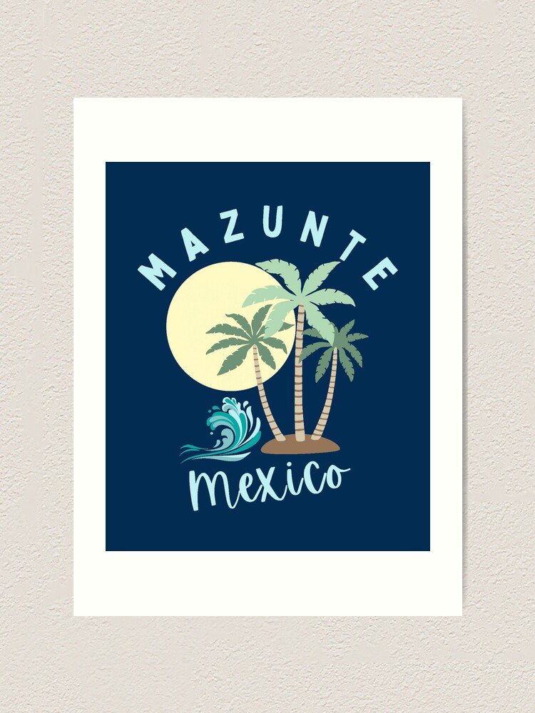 "Pastel Mazunte Mexico Pale Blue Beach / Vacation / Cruise" Art