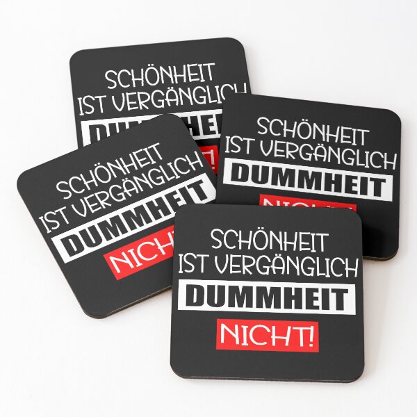 Item preview, Beauty is fleeting, stupidity is not! | German phrase / cool saying designed and sold by Gordenwear.