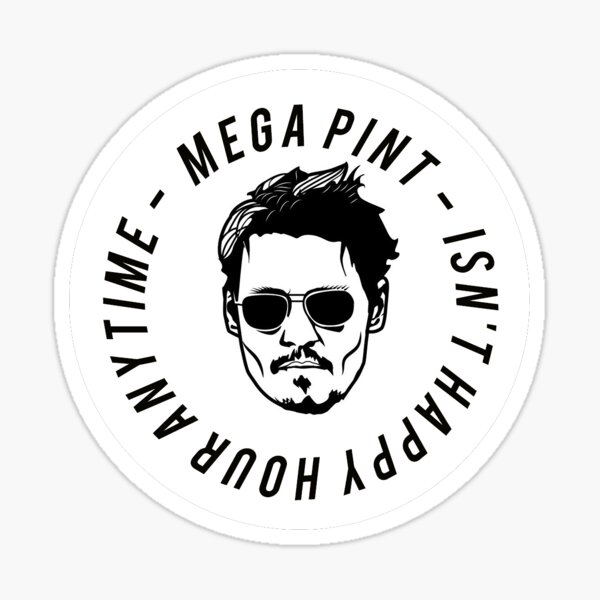 Mega Pint Johnny Depp Yeti Tumbler, Mega Pint Tumbler Design, Mega Pint  Tumber, Mega Pint, Johnny Depp Trial Cup 