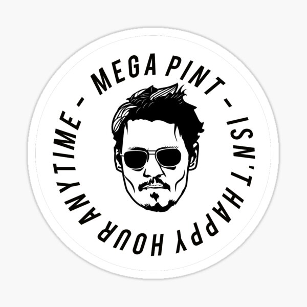 Mega Pint Johnny Depp Yeti Tumbler, Mega Pint Tumbler Design, Mega