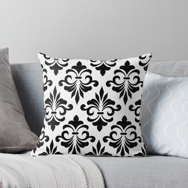 Item preview, Black Geometric Damask Pattern V3 designed and sold by PressedOak.