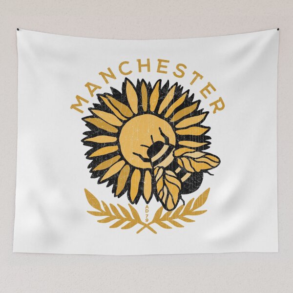 Item preview, Manchester Sunflower & Worker Bee, Mancunian, Manchester Pride, Vintage Distressed designed and sold by Proverbial Wisdom Design.