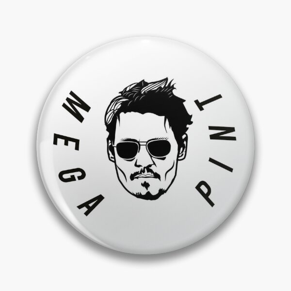 Item preview, Johnny Depp Mega Pint Happy Hour Support Johnny designed and sold by OrbiTelArt.