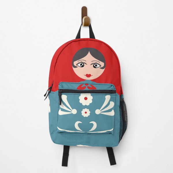 Item preview, Russian Nesting Doll Matryoshka Cute Backpack designed and sold by awkwarddesignco.