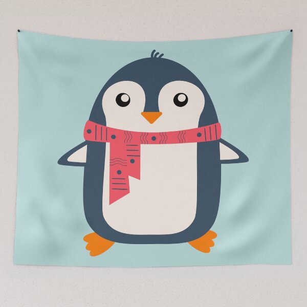 Item preview, Penguin with a scarf designed and sold by AnnasCorner14.