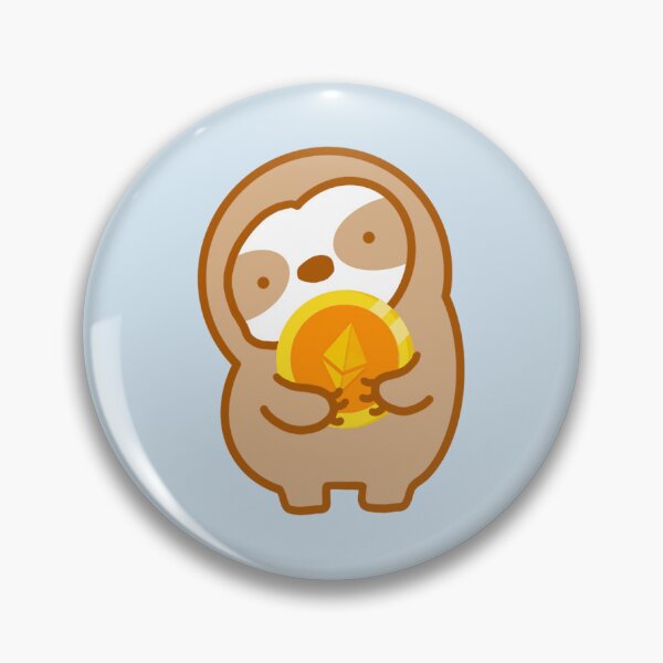 Item preview, Cute ETH Cryptocurrency Sloth  designed and sold by theslothinme.