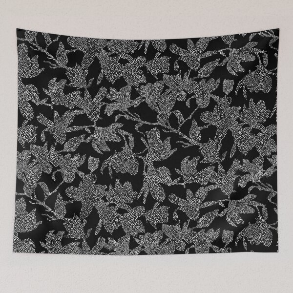 Aperçu de l'œuvre Black Dotted Magnolias créée et vendue par Carolina Diaz.