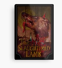 Amerikanischer Werwolf - Geschlachtetes Lamm Metalldruck