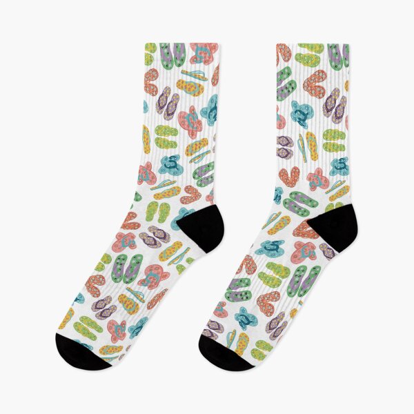 Artikelvorschau, Regenbogen-Flip-Flops entworfen und verkauft von SisterlyLove.