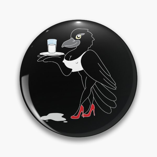 Item preview, Crows Milk Flow Crew - pin designed and sold by Sarah Caudle.