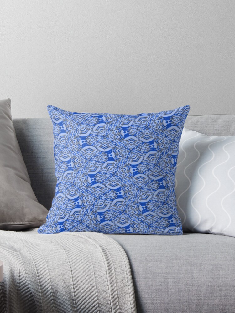 Cornflower blue hot sale throw pillows