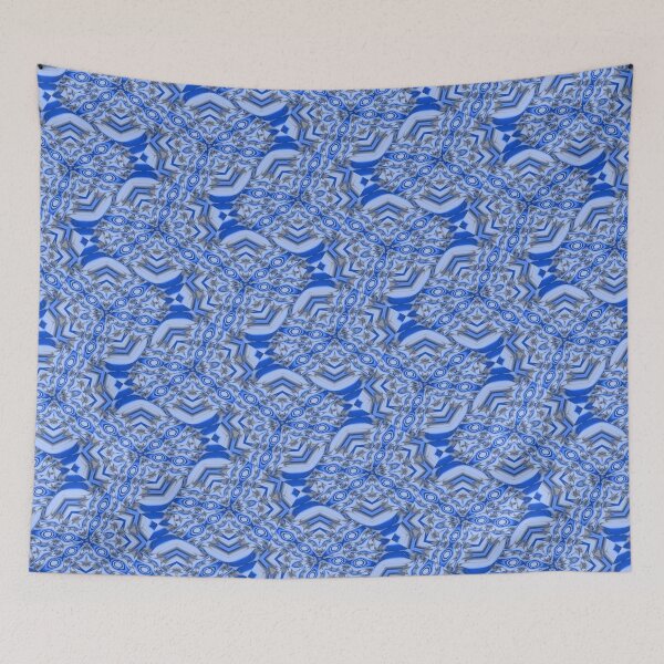 Item preview, Cornflower Blue and White Pattern  designed and sold by Lynn  Marie Sharp.