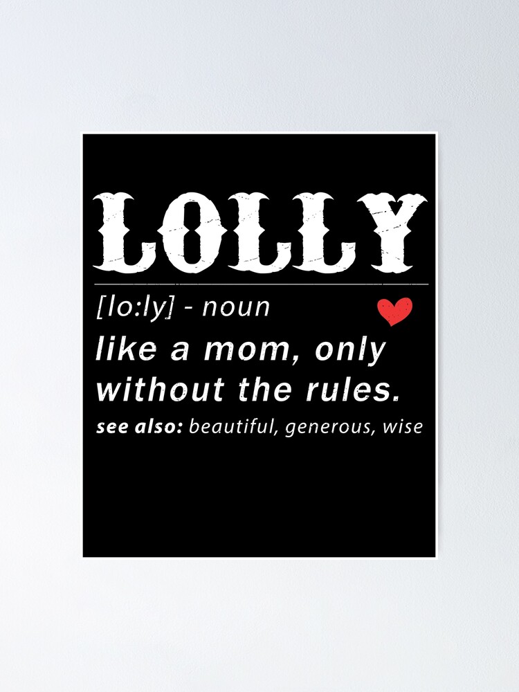 Lolly — what is LOLLY definition 