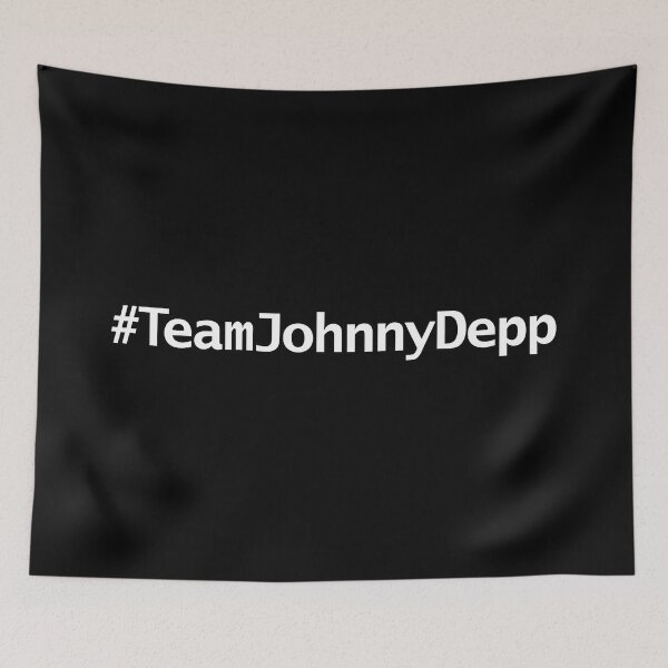 Item preview, Team Johnny Depp Hashtag Minimal Typography White Text designed and sold by ellenhenry.