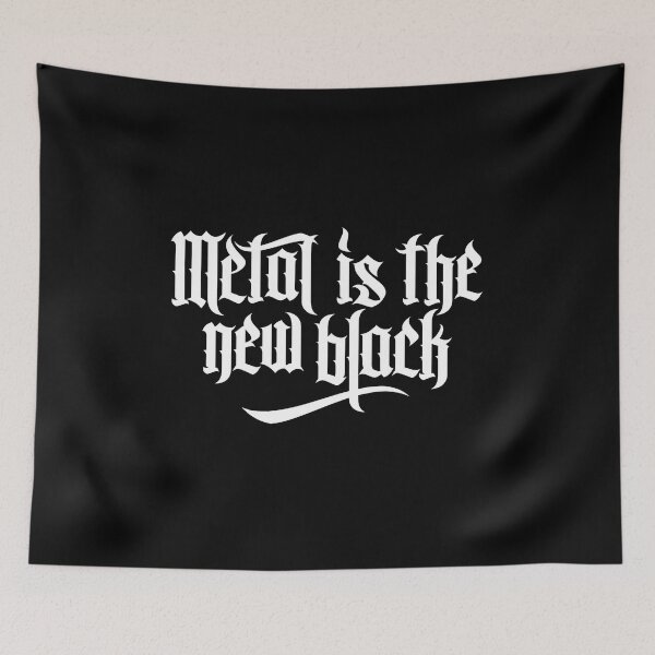 Item preview, Metal is the new black No.1 (white) designed and sold by Mystic-Land.