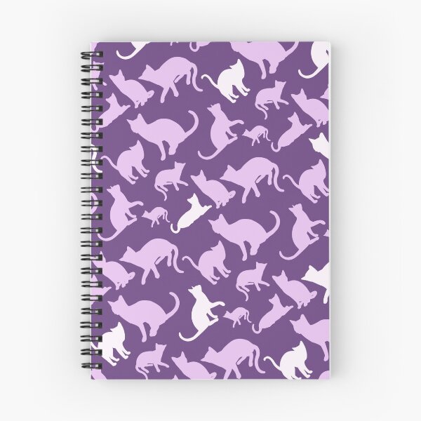 Item preview, Purple Cat Silhouette Pattern designed and sold by HappyLifeCreate.