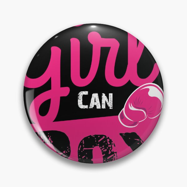 Item preview, This Girl can Box Quote Vintage Boxer Boxing Gloves Design  designed and sold by Rzelemenz.