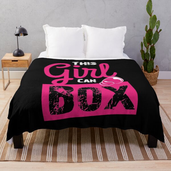 Item preview, This Girl can Box Quote Vintage Boxer Boxing Gloves Design  designed and sold by Rzelemenz.