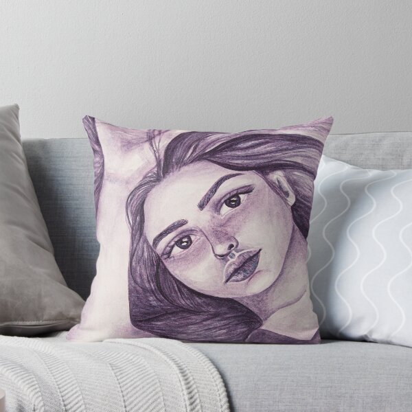 Artikelvorschau, Lila Aquarellporträt der Frau entworfen und verkauft von Chantellearts.