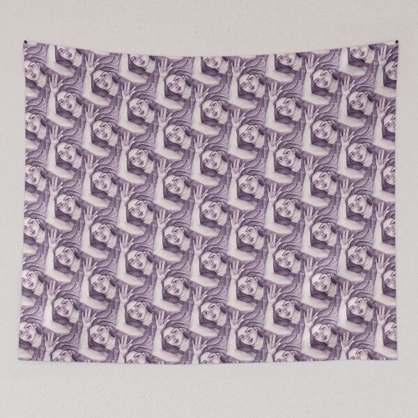 Item preview, Purple watercolour portrait of woman designed and sold by Chantellearts.
