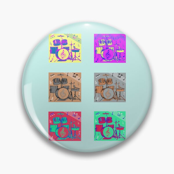 Item preview, Multi-Color Drum Sticker Pack designed and sold by ThisNThatImages.