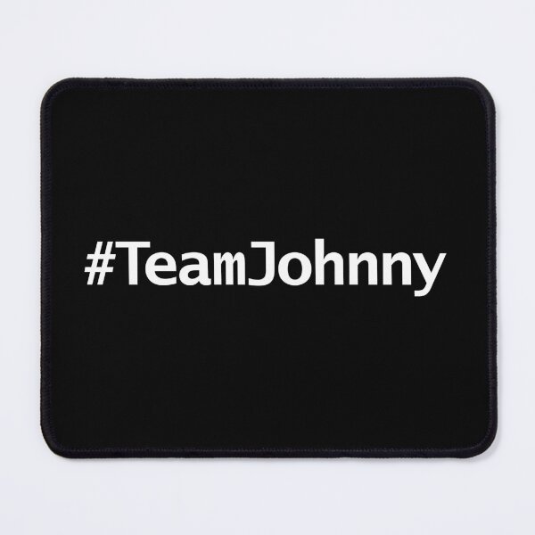 Item preview, Team Johnny Hashtag Minimal Typography White Text designed and sold by ellenhenry.