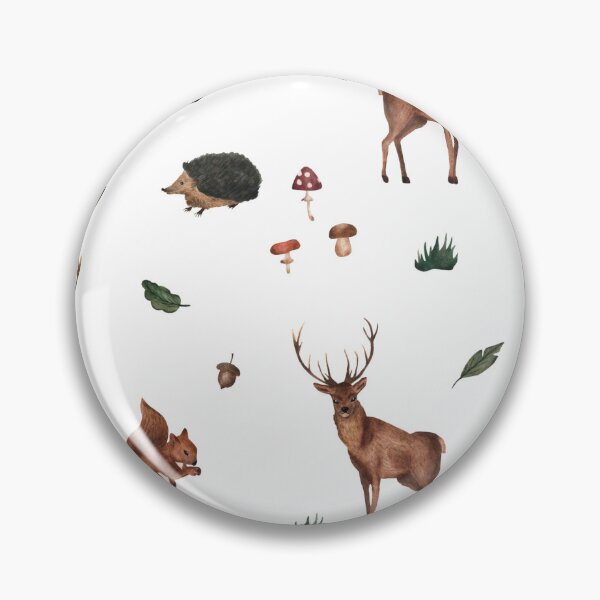 Item preview, Forest Animals Background Pattern Design - Beautiful Soft Whimsical Wallpaper Style Art designed and sold by MrGiftee.
