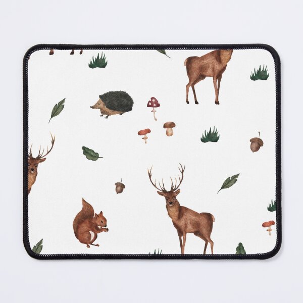 Item preview, Forest Animals Background Pattern Design - Beautiful Soft Whimsical Wallpaper Style Art designed and sold by MrGiftee.