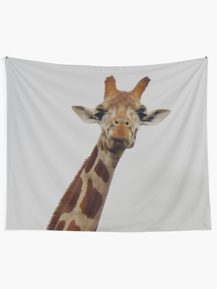 Alternate view of Giraffe Gaze Tapestry