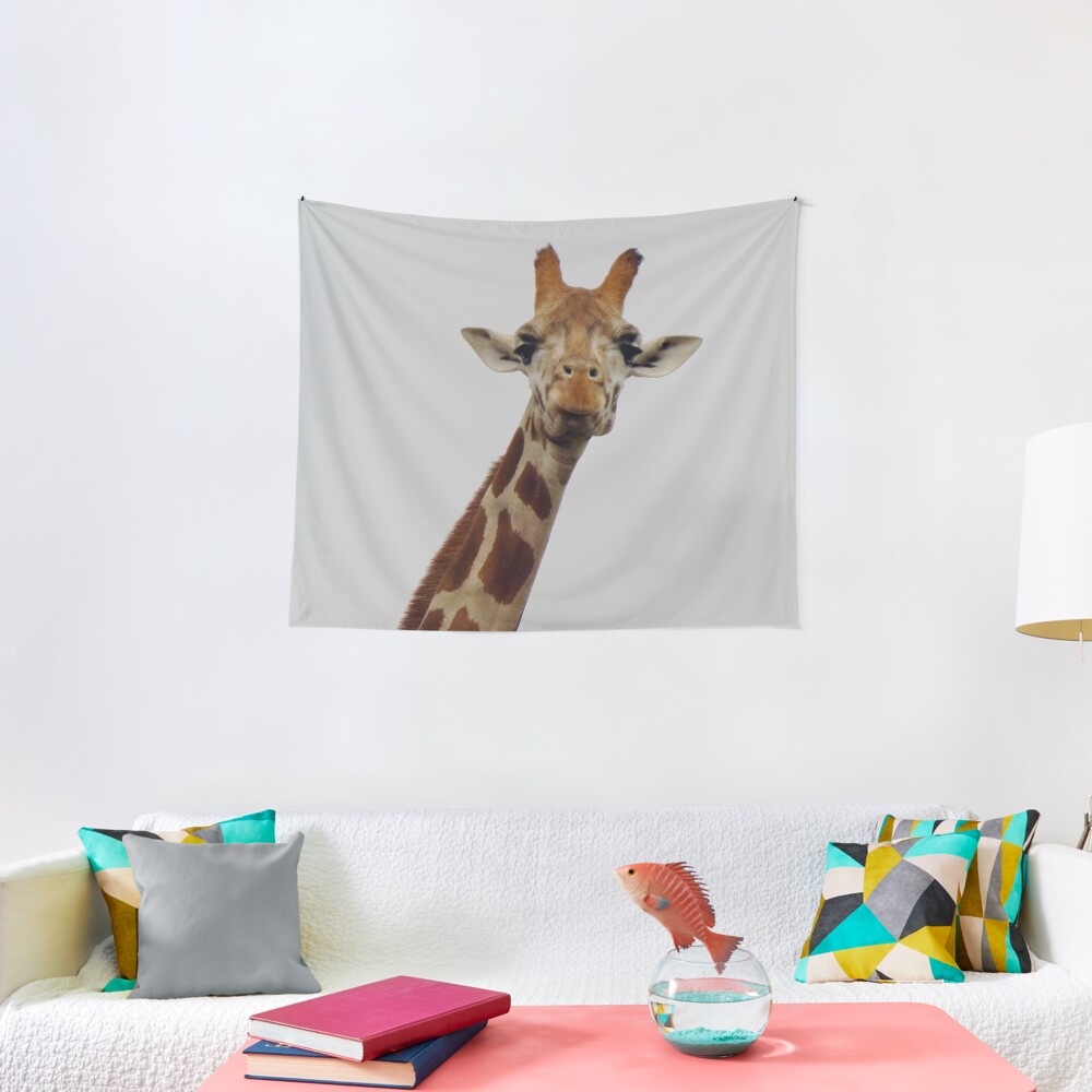 Giraffe Gaze Tapestry
