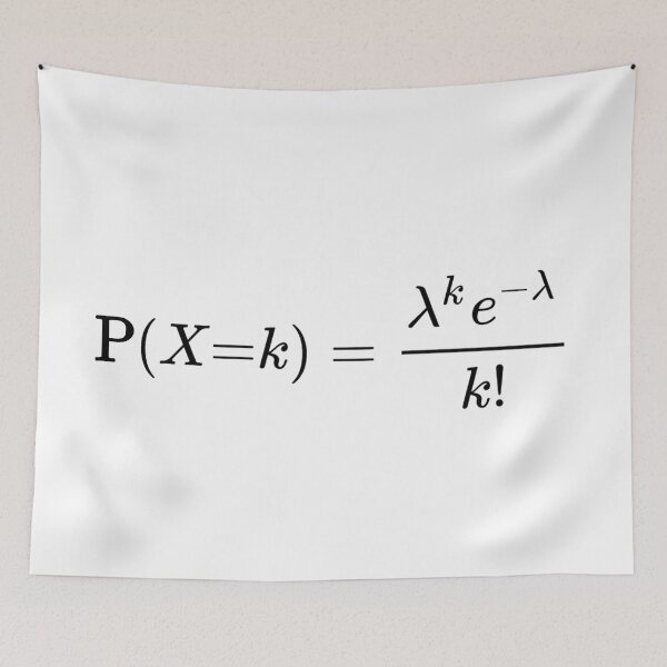 Item preview, Poisson distribution, probablity and math basics designed and sold by NoetherSym.