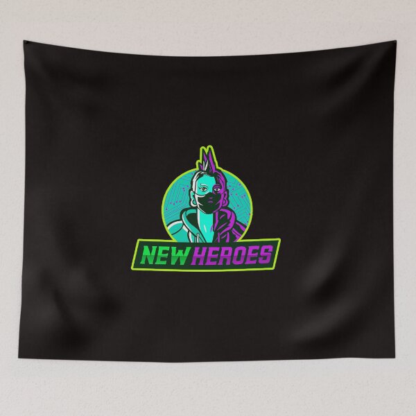 Item preview, NEW HEROES - mysterious hacker 1 black background designed and sold by LargeShop.