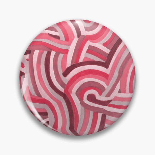 Item preview, Circle Mandala Striped Shades of Red designed and sold by inklets.