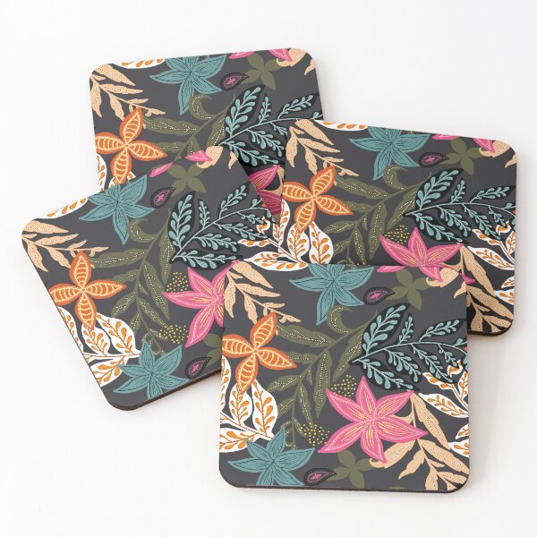 Item preview, Colors of The Tropical Forest - Stunning Kawaii Flowery Colorful Simple Pattern Design  designed and sold by MrGiftee.