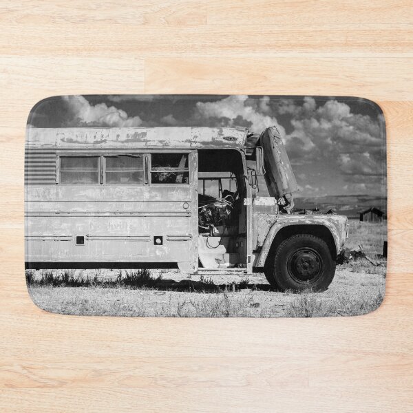 Item preview, On the Road Again - Vintage School Bus Abandoned designed and sold by Lostlogo.