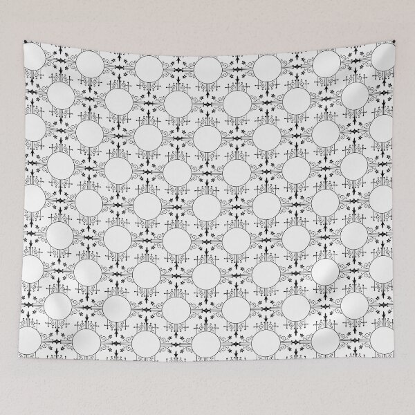 Item preview, Black Geometric Circle Pattern  designed and sold by PressedOak.