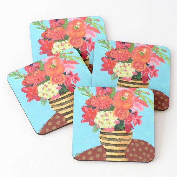 Item preview, Retro Flower Bouquet designed and sold by MarcyBrennanArt.