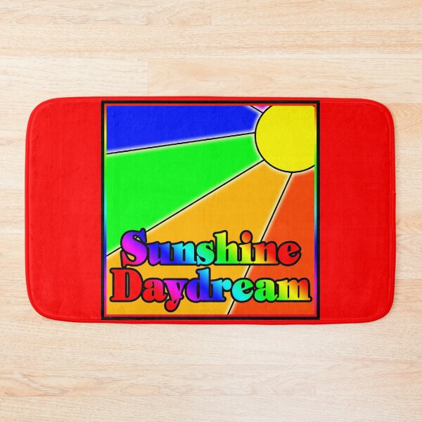 Item preview, Sunshine Daydream, with Sun, and sunbeams, with a rainbow background designed and sold by HBBArtShop.