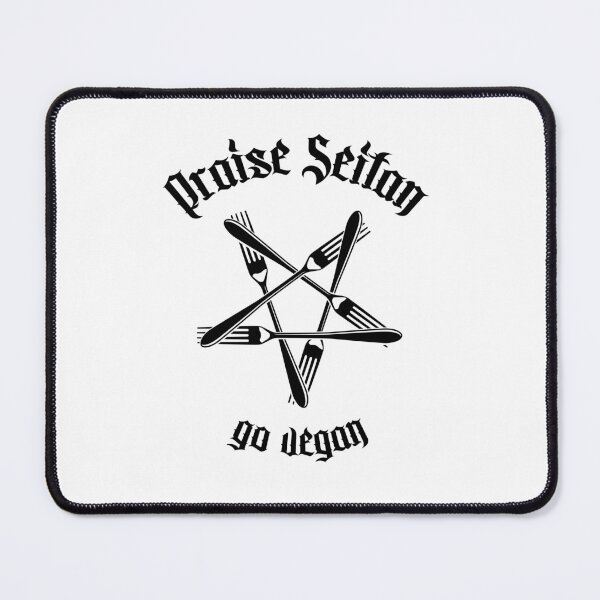 Item preview, Praise Seitan - Go Vegan 1.1 (black) designed and sold by Mystic-Land.