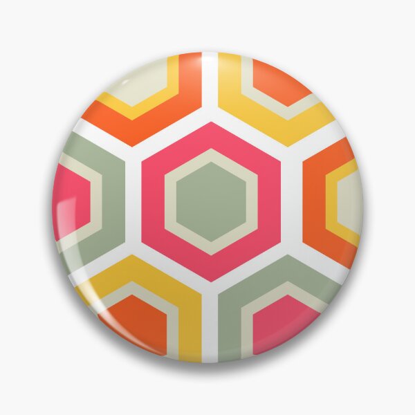 Item preview, patrón hexagonal designed and sold by Bronzocks.