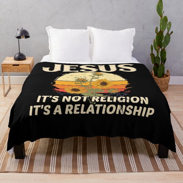Item preview, Jesus It's Not a Religion It's A Relationship Sunflower Art designed and sold by Dressed For Duty.
