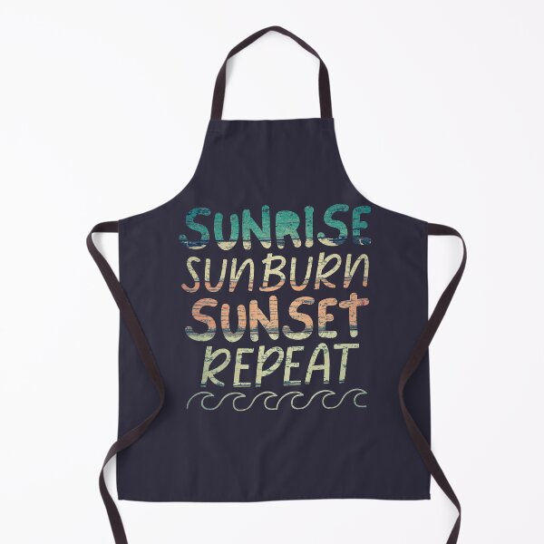 Item preview, Sunrise Sunburn Sunset Repeat Ocean Waves designed and sold by SunfullyYours.