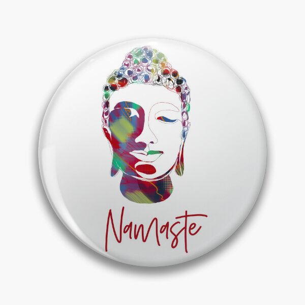 Item preview, Hand drawn Buddha Silhouette Namaste Bright n Cheerful  designed and sold by AMSonArt.