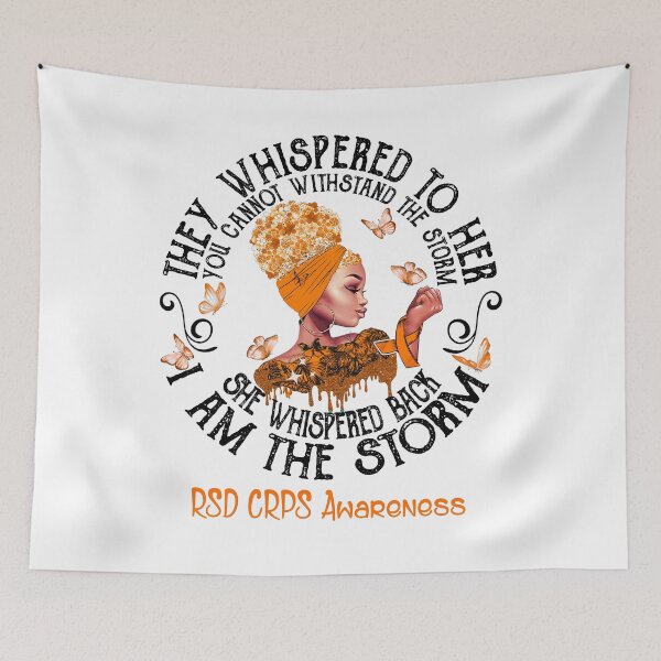 Item preview, Black Girl Fighter Strong I Am The Storm RSD CRPS Awareness designed and sold by Mnrshirley.