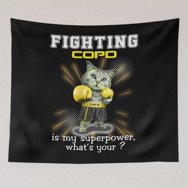 Item preview, Funny Cat Fighting COPD Is My Superpower What's Your designed and sold by Kohend.