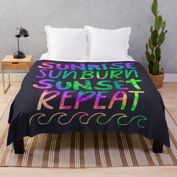 Item preview, Sunrise Sunburn Sunset Repeat Ocean Waves designed and sold by SunfullyYours.