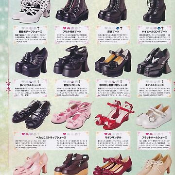 LOLITA SHOES Japanese Magazine Aesthetic 90s kawaii Poster